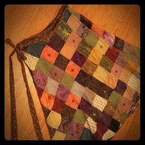 Patchwork wrap skirt - hippie/boho/festival style